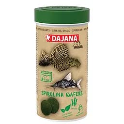 Корм для доних травоїдних риб у чіпсах Dajana SPIRULINA Wafers 100 мл/40 г