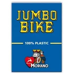 Игровые карты Modiano Bike Trophy 100% Plastic Jumbo Index (blue) (ВР_КИМБТБ)