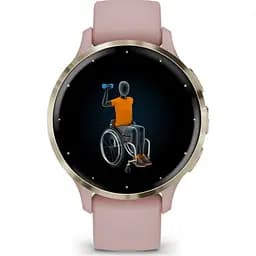 Смарт-годинник Garmin Venu 3S Soft Gold Stainless Steel Bezel with Dust Rose Case and Silicone Band (010-02785-03/53) [111835] - мініатюра 7