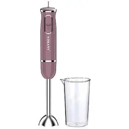 Блендер Sokany SK-1726 з мірною склянкою 0.6 л 3 швидкості занурювальний 300 Вт рожевий