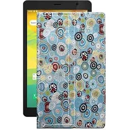 Чехол StatusCASE из экокожи для планшета Prestigio Node A8 3G PMT4208 Круги-цветные