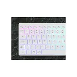 Клавіатура Canyon HKB-W11 Slim Dual Mode Wireless/Bluetooth RGB UA White (CNS-HBTK11W) - мініатюра 6