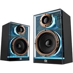 Акустична система 2.0 Defender Futuro, 20Вт Bluetooth/USB/TF/AUX, LED, чорна - мініатюра 5