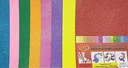 Набір фоамірану сяючого на клейкій основі, А4, 8 аркушів, 2 мм, 8 кольорів