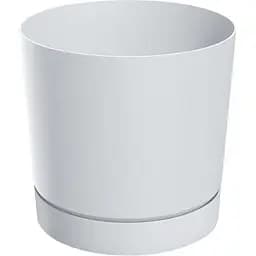 Горщик для квітів Prosperplast Tubo P з підставкою 35 л білий (69003-449)