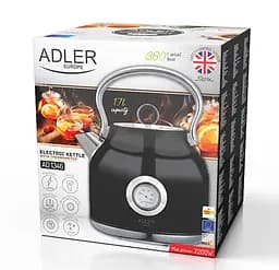 Чайник електричний з термометром Adler AD 1346 Black - мініатюра 5