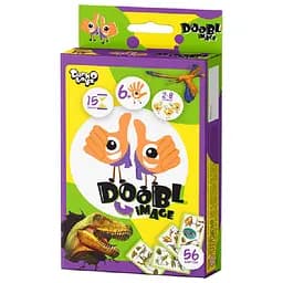 Настільна карткова гра "Doobl Image" Danko Toys DBI-02 міні, укр Dino