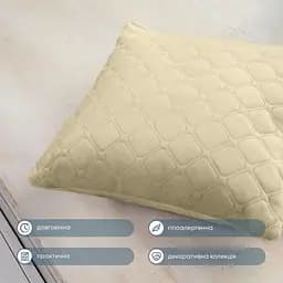 Подушка декоративна ТЕП Velour 40х40 см 407 бежева (3-00437_07362) - мініатюра 5