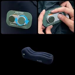 Надувне ліжко з вбудованим електронасосом Xiaomi GIGA Lounger GS1 (MQC001) Blue - мініатюра 3