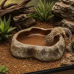 Миска для тераріуму Hobby Cera Dish Granite 2 13,5x10x3,5см (37801) поїлка та годівниця під натуральний камінь - мініатюра 3