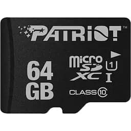 Карта памяти Patriot LX microSDHC 64GB UHS-I Class 10 (PSF64GMDC10) (113848)