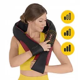 Накидка-масажер 4FIZJO Shiatsu Pro+ для шиї та спини 4FJ0565 Black/Red (P-5907739319074) - мініатюра 8