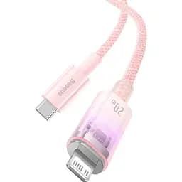 Кабель Baseus Explorer Series Fast Charging Cable with Smart Temperature Control Cable Type-C to Lightning 20W 1m CATS010204 Pink - мініатюра 3