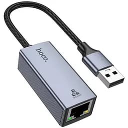 Интернет-адаптер Hoco UA37 1000 Мбит/с USB to RJ45 сетевая карта внешняя