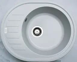 Кухонна мийка Adamant Ovum 615x495x200 old stone 1824296100410, Сірий - мініатюра 3