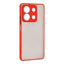 Чехол-накладка для Xiaomi Redmi Note 13 5G, Frosted Matte, красный, противоударный чехол с защитой всего корпуса, термополиуретан TPU + поликарбонат PC, ArmorStandart (ARM71884)