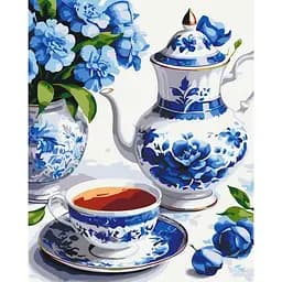 Картина за номерами "Натюрморт у блакитних тонах" Art Craft 12040-AC 40х50 см