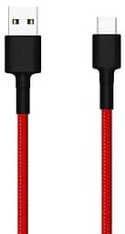 Кабель дата та зарядний Xiaomi Mi оригінал Type-C Braided SJV4110GL в обплетенні червоний - мініатюра 3