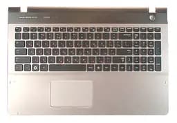 Клавіатура для ноутбука Samsung (QX530) Black, (Silver TopCase) - мініатюра 2