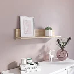 Полиця настінна Vays M-22 Дуб Сонома навісна ЛДСП 80x17x15 см для дому офісу декору