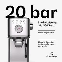 Кавоварка Klarstein SteelPresso Slim (10046327) - мініатюра 2