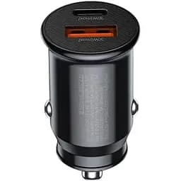 Автомобільний зарядний пристрій Remax RCC231 USB-QC3.0 PD3.0 Type-C (4.5A/30W) Black