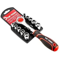 Набор торцевых ключей Top Tools 1/4" 12 предметов 38D147