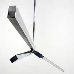 Сучасний світильник з хромованими LED ріжками Line.F NO 7 CR