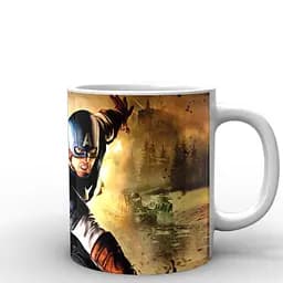 Кружка GeekLand Captain America щит CA.02.059 330 мл белая