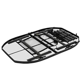 Складний стіл Bo-Camp Melrose Oval 120x80 cm Black/Wood look (1404220), Коричневий - мініатюра 3