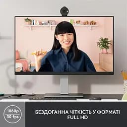 Веб-камера Logitech Brio 300 Graphite (960-001436) - мініатюра 2