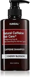 Шампунь проти випадіння «Вишневий Цвіт» 500 мл Kundal Natural Caffeine & Intensive Scalp Care Shampoo Cherry Blossom