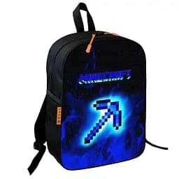Рюкзак школьный детский 36х27см Майнкрафт Кирка «Minecraft» с принтом для мальчика (00602)