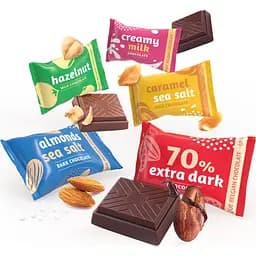 Шоколадні цукерки Cachet Minis Mix Milk & dark chocolates 185 г  - мініатюра 2
