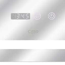 Дзеркало Qtap Mideya 800x800 з LED-підсвічуванням Touch, з антизапотіванням, з годинником, диммером яскравості QT2078NCF8080W - мініатюра 6
