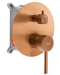 Душова система Rea Lungo brushed copper + BOX прихованого монтажу REA-P8809, Теплий захід сонця - мініатюра 2