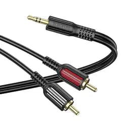Готовый аудио кабель miniJack 3,5 Stereo — 2xRCA Borofone BL-11 1,5m