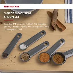 Набір мірних ложок KitchenAid Coreline сірий 5 шт. (KQG057OHCGG) - мініатюра 12