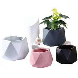 Горшок для цветов Led Geo 15 х 15 х 9 см без поддона в ассортименте (A040030)