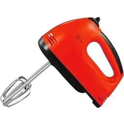 Ручний міксер Domotec R.6633R із насадками для замішування крутого тіста 260 Вт Червоний