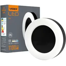 Світильник Videx LED ART IP65 15W 5000K круглий Black (VL-BHFR-155B)