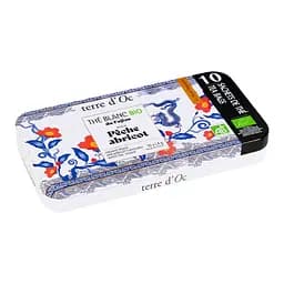 Чай білий Terre d’Oc Персик-абрикос органічний 14 г (10 пакетиків по 1.4 г)