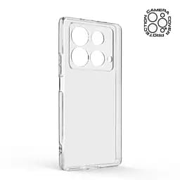 Прозрачный чехол для Infinix Note 40 4G с защитой камеры, тонкий, силиконовый, бесцветный, ударопрочный, противоударный бампер с закрытой камерой, ArmorStandart (ARM73928) - мініатюра 2