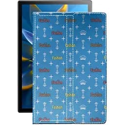 Чехол StatusCASE из экокожи для планшета Blackview OSCAL PAD 8 Фэшн голубой