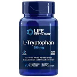 Аминокислота Jarrow Formulas L-Tryptophan 500 мг 90 вегакапсул