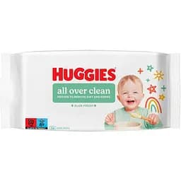 Набір вологих серветок Huggies All Over Clean 560 шт. (10 уп. х 56 шт.) - мініатюра 2
