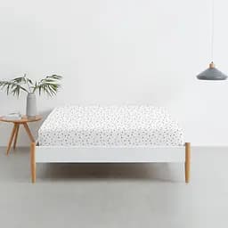 Простирадло Cosas на резинці 100х200 grey stars cs1, білий (StarGrey_100x200x20) - мініатюра 2