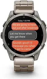 Смарт-годинник Garmin Fenix 8 47mm AMOLED Sapphire Titanium with Vented Titanium Bracelet (010-02904-40) - мініатюра 9