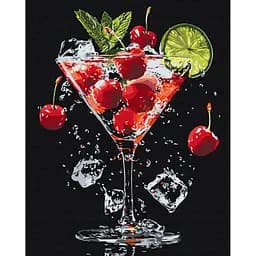 Картина по номерам "Наслаждение в бокале" Brushme BS54151, 40х50 см