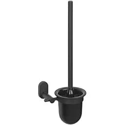 Йоржик для унітаза настінний Kela Alessio 43х15 см чорний (22749)